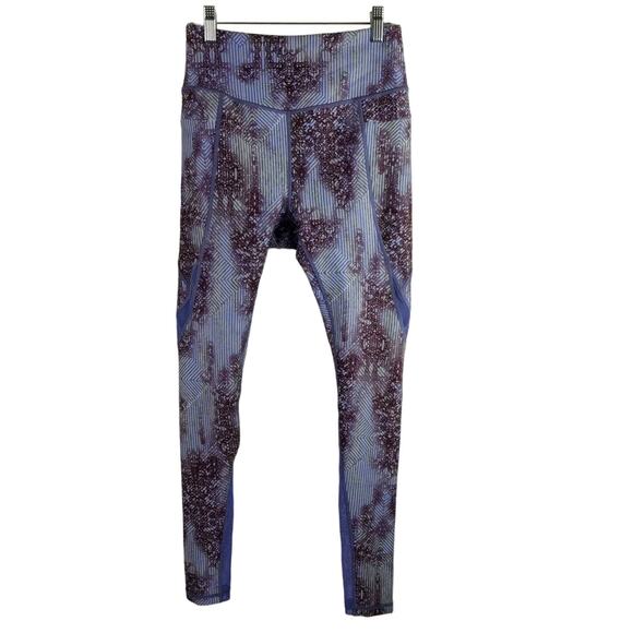 Calia by Carrie Underwood Lavender Burgundy Design Workout Leggings Small - Picture 1 of 5